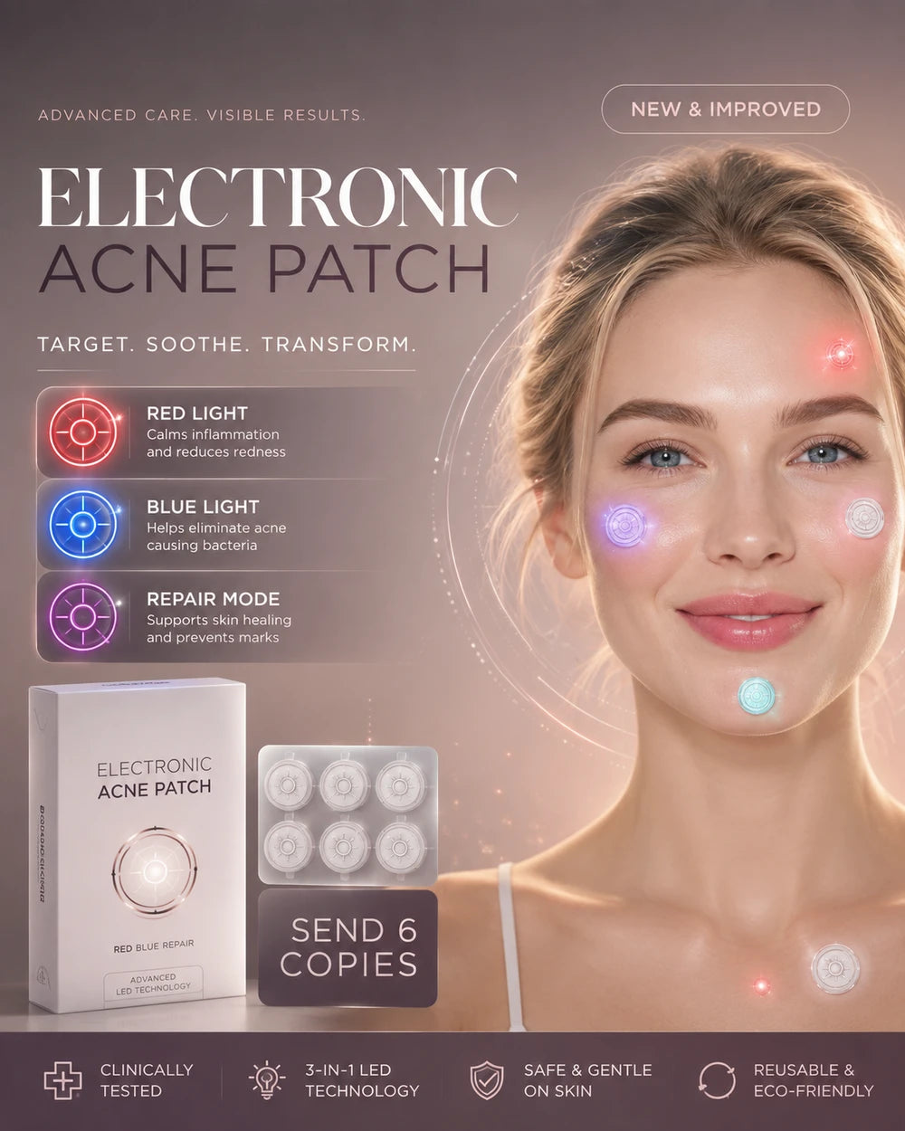 GlowSpot™ LED Acne Therapy Patch